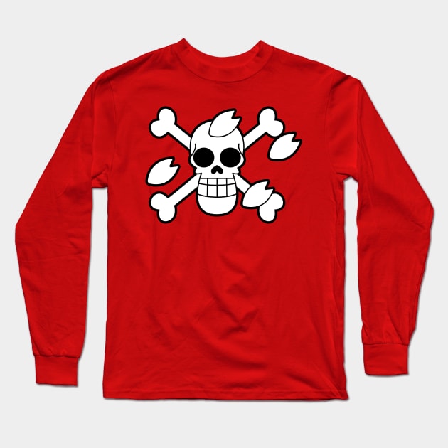 Tony Tony Chopper Jolly Roger 1 Long Sleeve T-Shirt by onepiecechibiproject